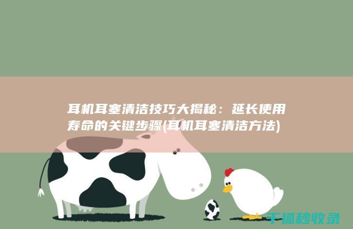 耳机耳塞清洁技巧大揭秘：延长使用寿命的关键步骤 (耳机耳塞清洁方法)