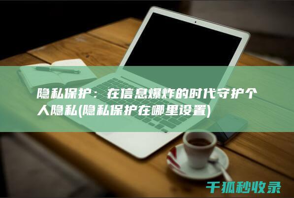 隐私保护：在信息爆炸的时代守护个人隐私 (隐私保护在哪里设置)